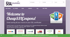 Desktop Screenshot of cheapsslcoupons.com